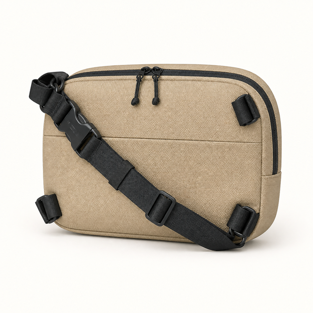 Shift Convertible Sling Waist Pack, front three-quarter editorial design reference